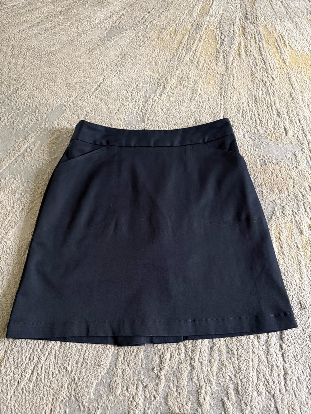 Peter Millar black golf tennis skort high rise skirt with built in shorts size 4